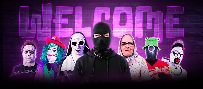 The Klyshe Code characters welcome banner