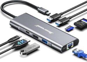 Hiearcool USB C Hub Ethernet 8...
