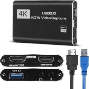 4K HDMI Video Capture Card, Pl...