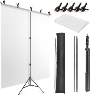 White Backdrop with Stand for ...
