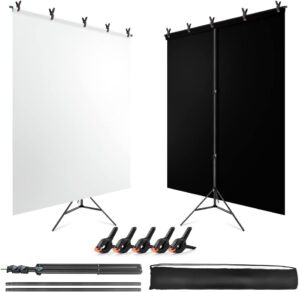 Black White Backdrop Screen wi...