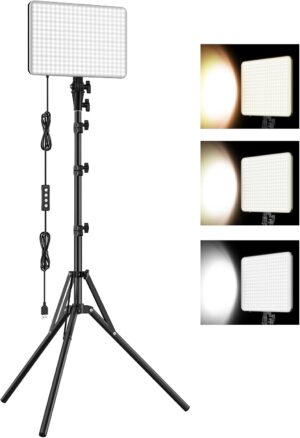 1-Pack LED Video Lighting Kit,...