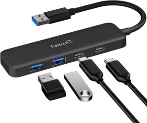 Dual USB C USB A 3.0 Hub: USB ...
