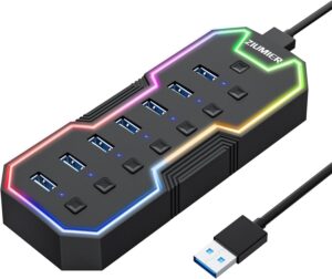 ZIUMIER USB 3.0 Hub,7 Ports US...