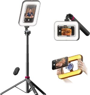 Tripod for iPhone with Light, ...