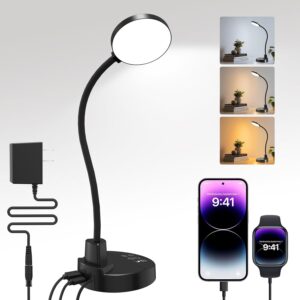 15W LED Desk Lamp with USB Cha...