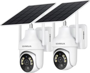 SEHMUA 2K Solar Security Camer...