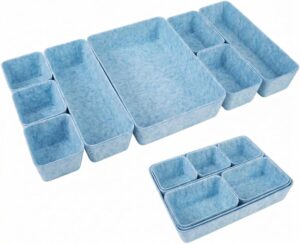 8pcs Drawer Organizer Bins, Fe...