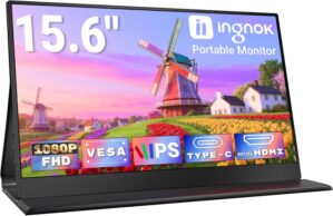 Ingnok Portable Monitor, 15.6i...