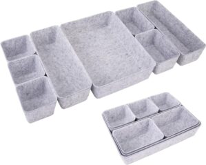 8pcs Drawer Organizer Bins, Fe...