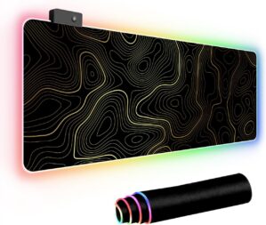 RGB Mouse Pad LED Desk Mat Lar...