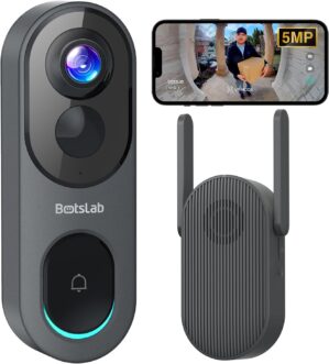 BOTSLAB 5MP Wireless Video Doo...