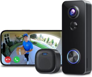 XTU Battery Doorbell, 180° He...