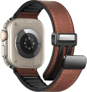 Magnetic Leather Bands Compati...