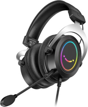 FIFINE RGB Gaming Headsets,Com...