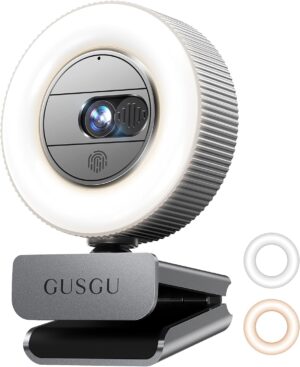GUSGU G910 2K Quad HD Webcam f...