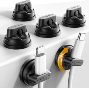 6-Pack Rotatable Cord Holder f...