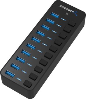 SABRENT 10-Port 60W USB 3.0 Hu...