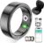 Smart Ring for Women Men,Fitness Tracker Ring with Heart Rate, Sleep Monitoring, Blood Oxygen, Step Counting for iOS and Android, No Subscription Fee, Waterproof(Black, 8)