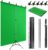 Green Screen Backdrop Kit with Stand, 5X6.5ft Portable Green Screen Backdrop with Stand kit, GreenScreen Background with Stand Carrying Bag Clamp for Streaming Video Zoom
