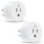 EIGHTREE Smart Plug, Smart Home WiFi Outlet Compatible with Alexa & Google Home, Smart Socket with Remote Control & Timer Function, 2.4GHz WiFi Only