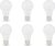 Amazon Basics A19 LED Light Bulbs, 60W Equivalent, 9W Energy Efficient, E26 Standard Base, Daylight White 5000K, Dimmable, 10,000 Hour Lifetime, 6-Pack