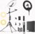 Large Ring Light Kit with 79″ Stand, [New Version] 55W 6700K Dimmable,LED 18″ Big Ring Light Tripod,Dual Phone Holder for iPhone,tiktok,Makeup,Yutobe,Live Stream,Photography,Video Recording
