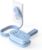 ORICO Pocket Power Strip for Travel, 5 in 1 Extension Cord with 2 AC Outlets 2 USB-A and 1 USB-C Ports, 3.7 ft Flat Plug Wrapped Around Power Strip for Cruise Office, Hotel, Home- AP3