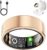 Smart Health Ring for Women Men, Fitness Tracker Ring with Heart Rate, Blood Oxygen, Sleep Tracker, Step Tracker, No Subscription Fee, IP68 Waterproof Smart Ring for iPhone & Android (Rose Gold, 7#