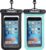 Hiearcool Waterproof Phone Pouch, IPX8 Waterproof Phone Case for iPhone 17/16/15/14 Pro Max, Cell Phone Dry Bag for Beach & Cruise Essentials, Touch Screen, Lanyard Included, 2 Pack (Fits Up to 8.9”)