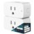 Linkind Matter Smart Plug, Work with Apple Home, Siri, Alexa, Google, SmartThings, Smart Outlet 15A/1800W Max, Smart Home Automation, APP Remote Control,Timer&Schedule, 2.4G Wi-Fi Only, 2 Pack