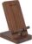 Wood Phone Stand, Desktop Wooden Phone Holder, Portable Office Phone Stand for Desk, Wood ipad Stand, Compatible with iPhone & All Cell Phones (Walnut)