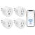Eightree Smart Plug 5GHz & 2.4GHz, Smart Outlet WiFi Socket with APP Remote Control, Compatible with Alexa & Google Home, 4 Packs
