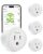 GHome Smart 5G 15A WiFi Smart Plug Compatible with Alexa and Google Home, Outlet Timer Smart Home WiFi Outlet Timer with Remote Control, 5GHz and 2.4GHz Wi-Fi Sockets, ETL FCC Listed, White, 4 Pack