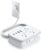 NTONPOWER Travel Power Strip, 6 Outlets 4 USB Ports(2 USB C), 4ft Extension Cord Wrapped Around Small Power Strip, Compact for Travel, Hotel, Cruise Approved, White