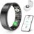 Smart Health Ring, Featuring Stress and Sleep Monitoring Functions, Compatible with iOS and Android, Waterproof Fitness Tracker for Women & Men, No Subscription Fee. (Black, 9)