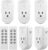 BN-LINK Wireless Remote Control Outlet Electrical Switch for Lights, Fans, Christmas Lights, Small Appliance, 100ft Long Range White (Learning Code, 5Rx-2Tx) 1200W/10A, ETL & FCC Certified