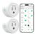 GHome Smart Plug, WiFi Smart Plugs Work with Alexa and Google Home, Smart Outlet Timer with APP Remote Control, 2.4GHz Wi-Fi Only, No Hub Required, ETL FCC Listed, White