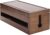 Changsuo Cable Management Box Wooden Cord Organizer Box for Extension Cord Power Stripe Surge Protector Wire Management Concealer Cover Hider for Desktop Home Office Kitchen (Brown)
