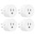 EIGHTREE 15A Smart Plug, Wi-Fi & Bluetooth Smart Outlet for High-Power Home Appliances, Works with Alexa & Google Home, Easy Setup, Timer & Remote Control, FCC & ETL Certified, 2.4GHz Wi-Fi Only
