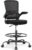 Ergonomic Drafting Chair with Footrest,Tall Office Chair for Standing Desk with Flip-up Armrests with Breathable Comfy Mesh Support and Adjustable Foot Rest Ring(Black)