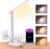 One Beat LED Small Desk Lamp Power Strip 5ft Extension Cord, 3 Outlets, 4 USB Ports(2 USB C), 4 Modes, 5 Level Touch- Home, Office, Bedroom, Bedside, Study Reading Light, Dorm Room Essentials, White
