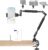 NEEWER 22″ Magic Arm w Desk C Clamp, Overhead Camera Mount with Articulating Mic Boom Arm 1/4″ 3/8″ Threads for ARRI, Desktop Stand Holder for Phone Microphone Webcam Action Camera Video Light, UA057