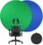 Green Screen Chair,Heorryn 59in Portable Green Blue Screen Backdrop Kit with Double Sided Pop Up Greenscreen Background for Chroma Key Photo/Video, Streaming, Conferencing and Product Photography