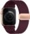 Stretchy Band Compatible with Apple Watch Bands 40mm 38mm 41mm 42mm 44mm 45mm 46mm 49mm Women Men,Magnetic Clasp Nylon Elastic Sport Strap for iWatch 11 10 9 8 7 6 5 4 3 SE SE2 SE3 Ultra3,Burgundy