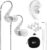 MEE audio M6 Sport Wired Earbuds, Noise Isolating In Ear Headphones, Sweatproof Earphones for Running/Gym/Workouts with Dynamic Enhanced Bass Sound, Memory Wire Earhooks, 3.5mm Jack Plug (Clear)