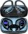 bmani Ear Buds Wireless Earbuds Bluetooth Headphones with 80H Playtime LED Display Case, Over-Ear Hook with Mic, Stereo Sound, Easy Button Controls, Sports Earphones for Running Workout Gym Black