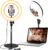 Desk Ring Light with Stand – 10.5” Desktop Ring Light with Phone Holder for Video Recording, Circle Light for Computer Zoom Meeting Video Conference Lighting Video Calls Podcast Streaming