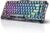 GravaStar Mercury K1 Lite 75% Gaming Keyboard, 2.4GHz/BT/Wired Tri-Mode Wireless Keyboard, Gasket Hot Swappable Mechanical Keyboard, Pre-lubed Linear Switches, RGB Backlit (Transparent Black)