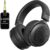 2.4GHz Wireless Headphones for Bass Guitar, 20ms Low Latency, Wireless Over Ear Headphones with 6.35mm & 3.5mm Jack for Studio Monitor & Mixing DJ AMP Keyboard, Pure Black